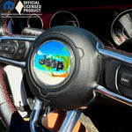 Jeep Wrangler JK Steering Wheel Circle The Beach Vinyl Decal Sticker 2007-2017 - Tiny Wrapz