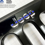 Jeep Emblem Overlay Decals - Thin Blue Line American Flag - Tiny Wrapz