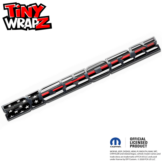 RAM Bighorn Emblem Overlay Decals Thin Red Line American Flag Fits 2019-2026
