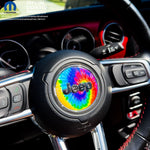 Jeep Wrangler JK Steering Wheel Circle Tie Dye Vinyl Decal Sticker 2007-2017 - Tiny Wrapz