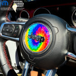 Jeep Wrangler JK Steering Wheel Circle Tie Dye Vinyl Decal Sticker 2007-2017 - Tiny Wrapz