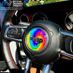 Jeep Wrangler JK Steering Wheel Circle Tie Dye Vinyl Decal Sticker 2007-2017 - Tiny Wrapz