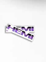 RAM 1500 HEMI Fender Emblem Overlay Decals (Pair) PURPLE FIRE FLAMES Fits 2013-2024 - Tiny Wrapz