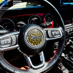 Jeep Wrangler JK Steering Wheel Circle Yellow Sunflowers Vinyl Decal Sticker 2007-2017 - Tiny Wrapz