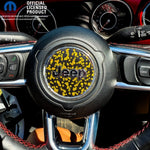 Jeep Wrangler JK Steering Wheel Circle Yellow Sunflowers Vinyl Decal Sticker 2007-2017 - Tiny Wrapz