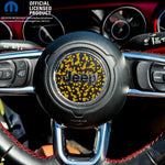 Jeep Wrangler JK Steering Wheel Circle Yellow Sunflowers Vinyl Decal Sticker 2007-2017 - Tiny Wrapz