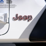 Jeep Emblem Overlay Decals - Zebra