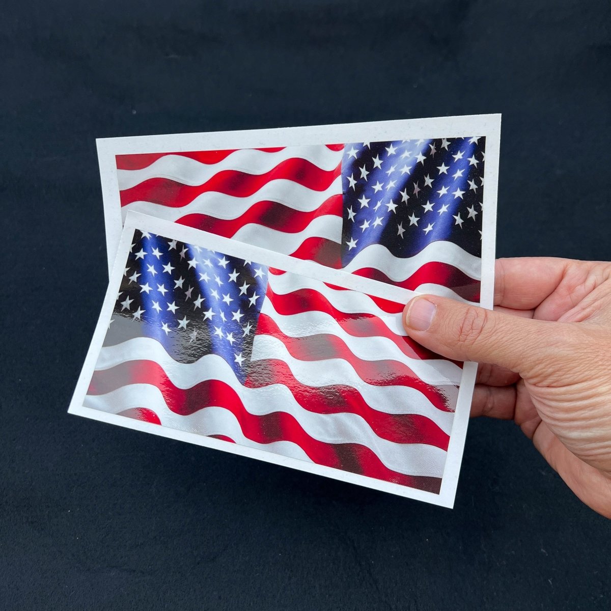American Flag Decals (Pair) - Tiny Wrapz