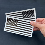 Black & White American Flag Decals (Pair) - Tiny Wrapz