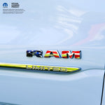 Chrome RAM Emblem Overlay Decals AMERICAN FLAG 2009 - 2026 - Tiny Wrapz