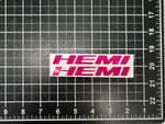 Dodge HEMI Fender Emblem Insert Overlay Decals SOLID COLOR Fits 11-19 Challenger Charger Durango - Tiny Wrapz