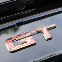 GT "Real Fire Flames" Rear Emblem Overlay Decal Fits 2015 - 2023 Mustang GT - Tiny Wrapz