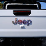 Holographic Jeep Emblem Overlay Decals - Dog Paws - Tiny Wrapz