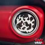 Jeep AC Vent "Cow Print" 6 x Decals Fits 2011-2017 Wrangler JK, 2018-2026 Wrangler JL & Gladiator - Tiny Wrapz