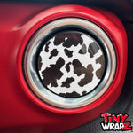 Jeep AC Vent "Cow Print" 6 x Decals Fits 2011-2017 Wrangler JK, 2018-2026 Wrangler JL & Gladiator - Tiny Wrapz