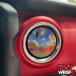 Jeep AC Vent Dolphin Sunset 4 x Decals Fits 2011-2026 Wrangler JK Wrangler JL Gladiator - Tiny Wrapz