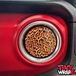 Jeep AC Vent "Leopard Print" 6 x Decals Fits 2011-2017 Wrangler JK, 2018-2026 Wrangler JL & Gladiator - Tiny Wrapz