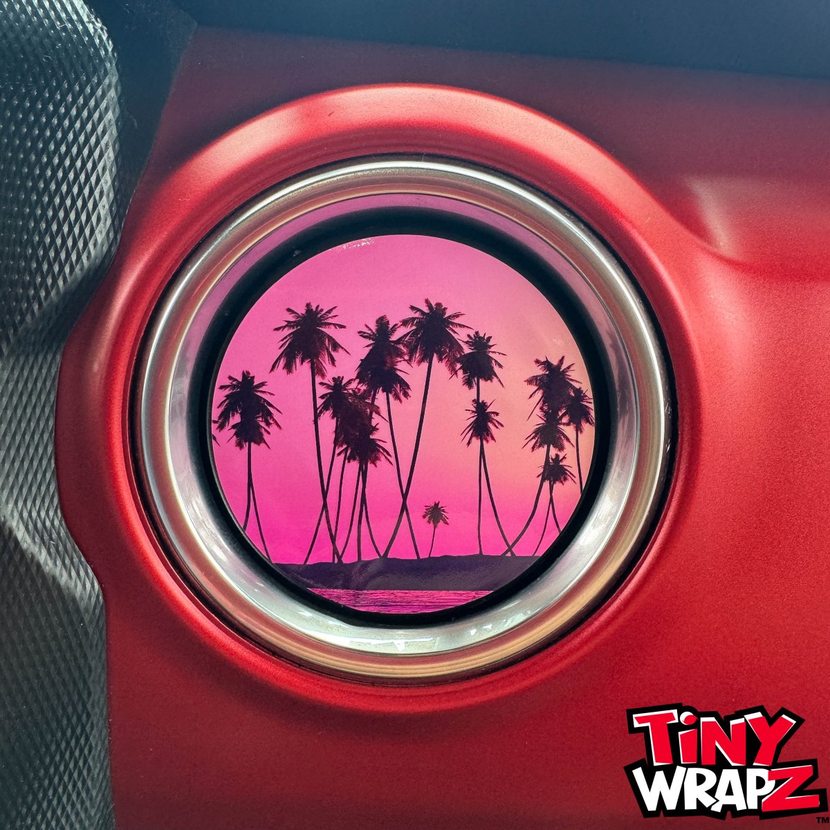 Jeep AC Vent "Pink Sunset" 6 x Decals Fits 2011-2026 Wrangler JK, Wrangler JL Gladiator - Tiny Wrapz