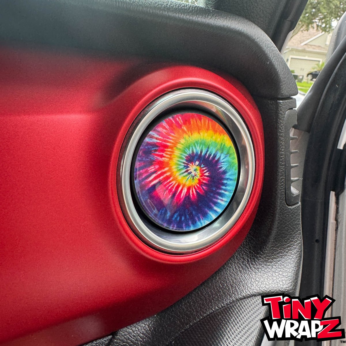 Jeep AC Vent Tie Dye 4 x Decals Fits 2011-2026 Wrangler JK Wrangler JL Gladiator - Tiny Wrapz