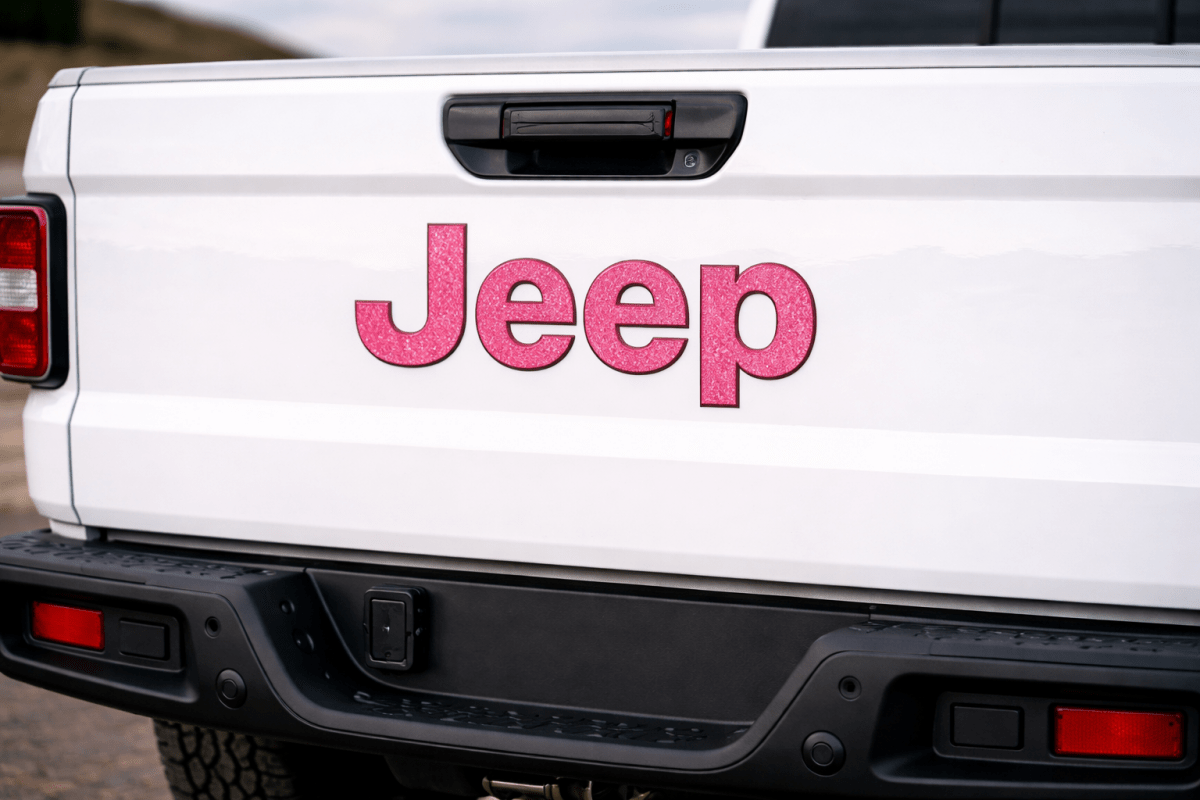Jeep Emblem Overlay Decals All PINK - Tiny Wrapz
