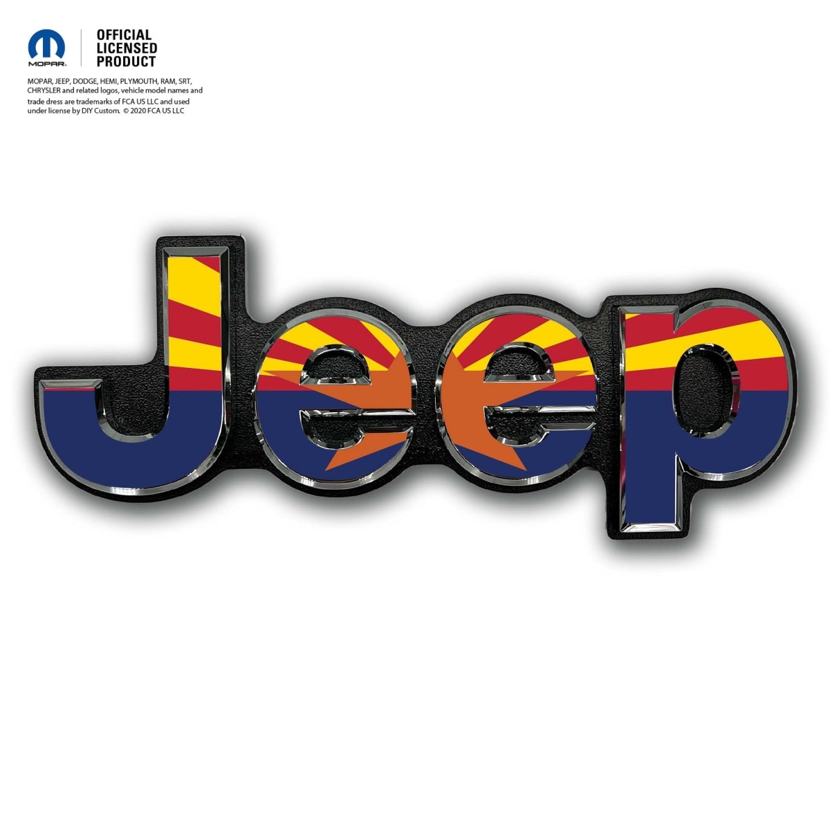Jeep Emblem Overlay Decals - Arizona Flag - Tiny Wrapz