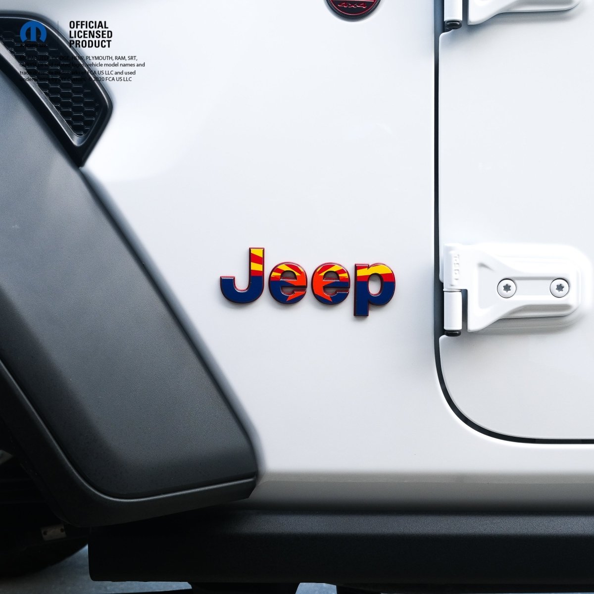 Jeep Emblem Overlay Decals - Arizona Flag - Tiny Wrapz