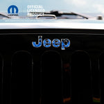 Jeep Emblem Overlay Decals - Blue Flames - Tiny Wrapz
