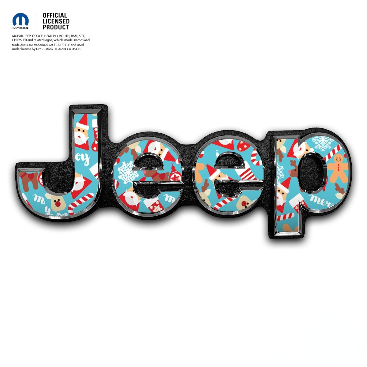 Jeep Emblem Overlay Decals - Christmas Wrapping - Tiny Wrapz