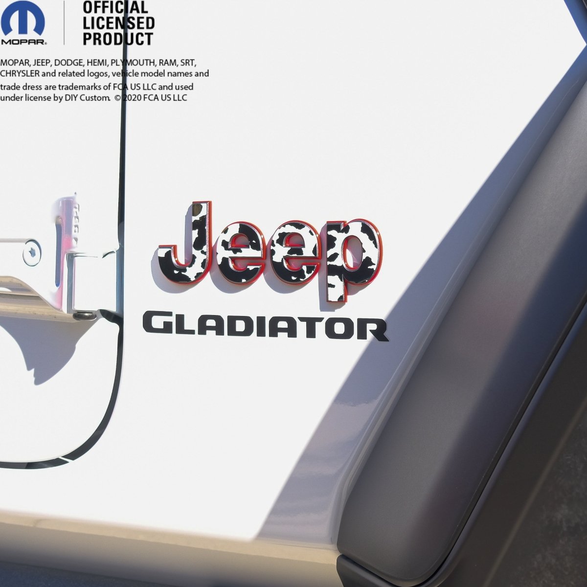 Jeep Emblem Overlay Decals - Cow - Tiny Wrapz