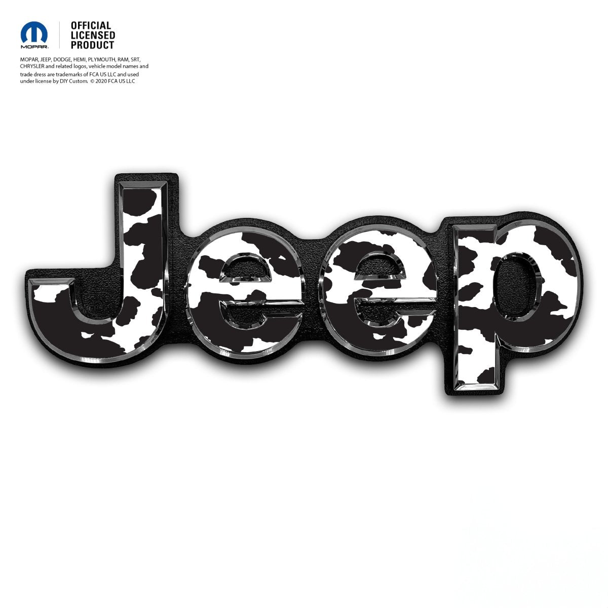 Jeep Emblem Overlay Decals - Cow - Tiny Wrapz