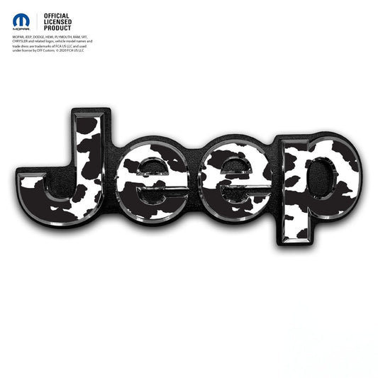 Jeep Emblem Overlay Decals - Cow - Tiny Wrapz