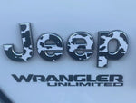 Jeep Emblem Overlay Decals - Cow - Tiny Wrapz