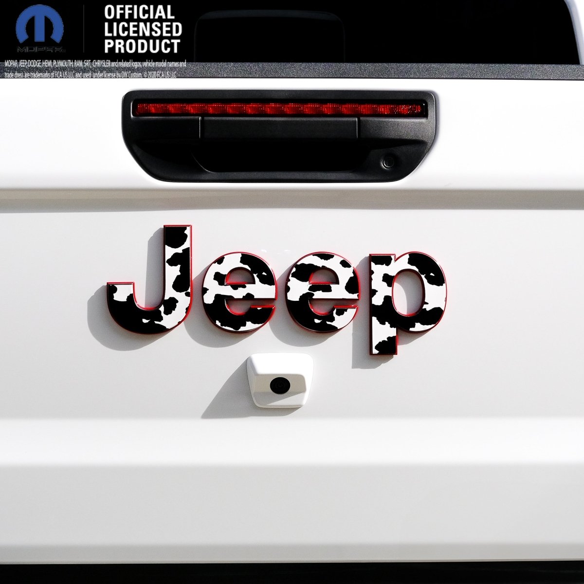 Jeep Emblem Overlay Decals - Cow - Tiny Wrapz