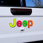 Jeep Emblem Overlay Decals Fluorescent Colors - Tiny Wrapz