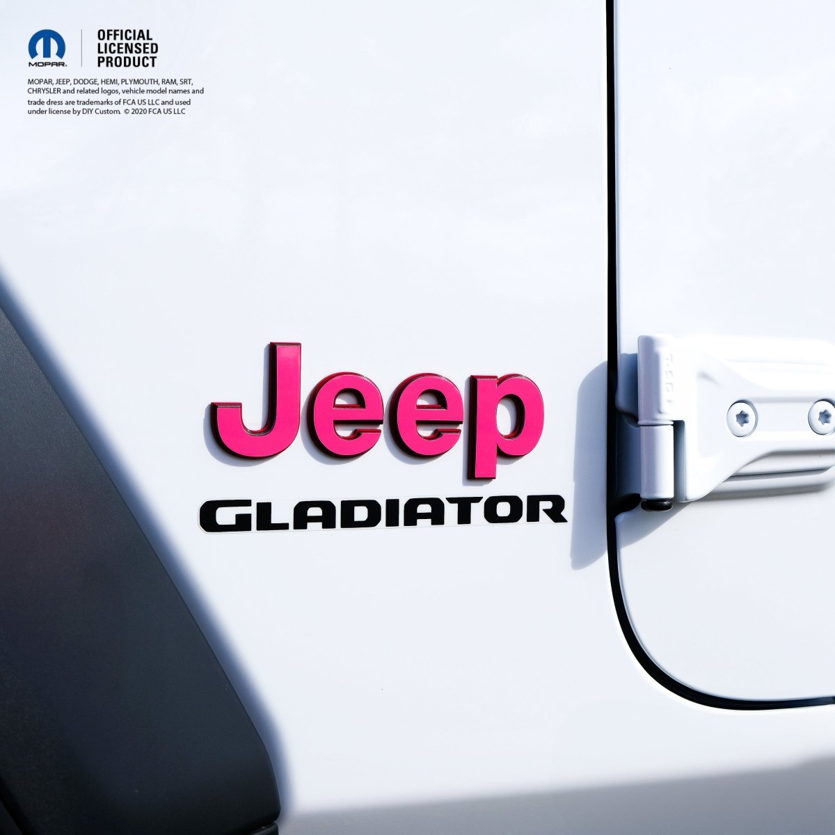 Jeep Emblem Overlay Decals Fluorescent Colors - Tiny Wrapz