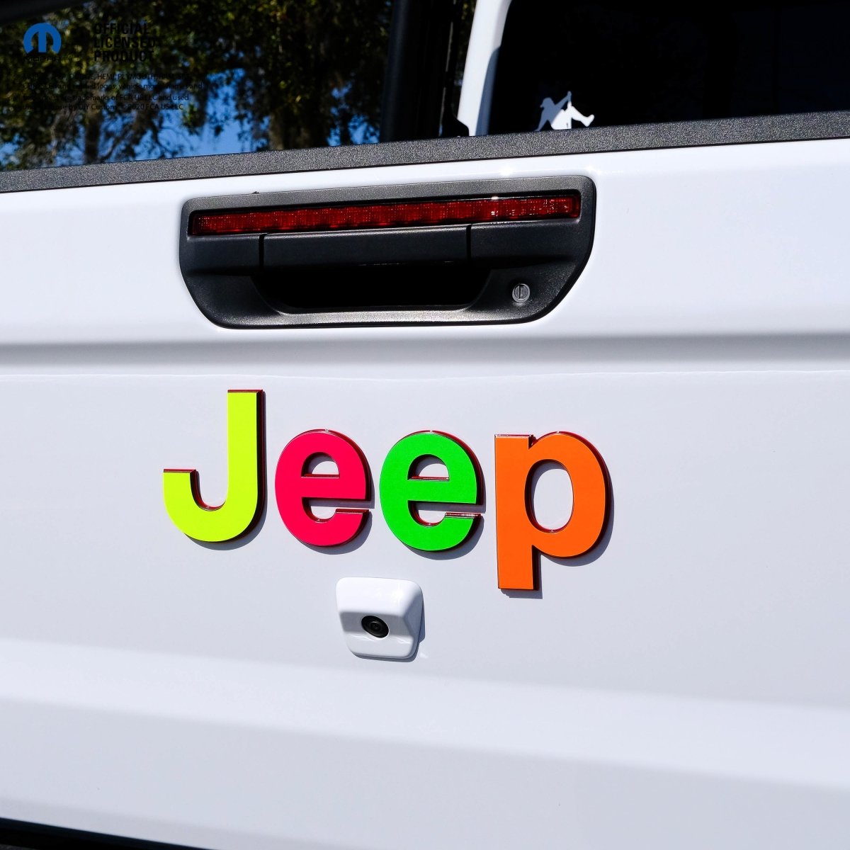 Jeep Emblem Overlay Decals Fluorescent Colors - Tiny Wrapz