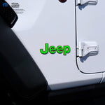 Jeep Emblem Overlay Decals Fluorescent Colors - Tiny Wrapz
