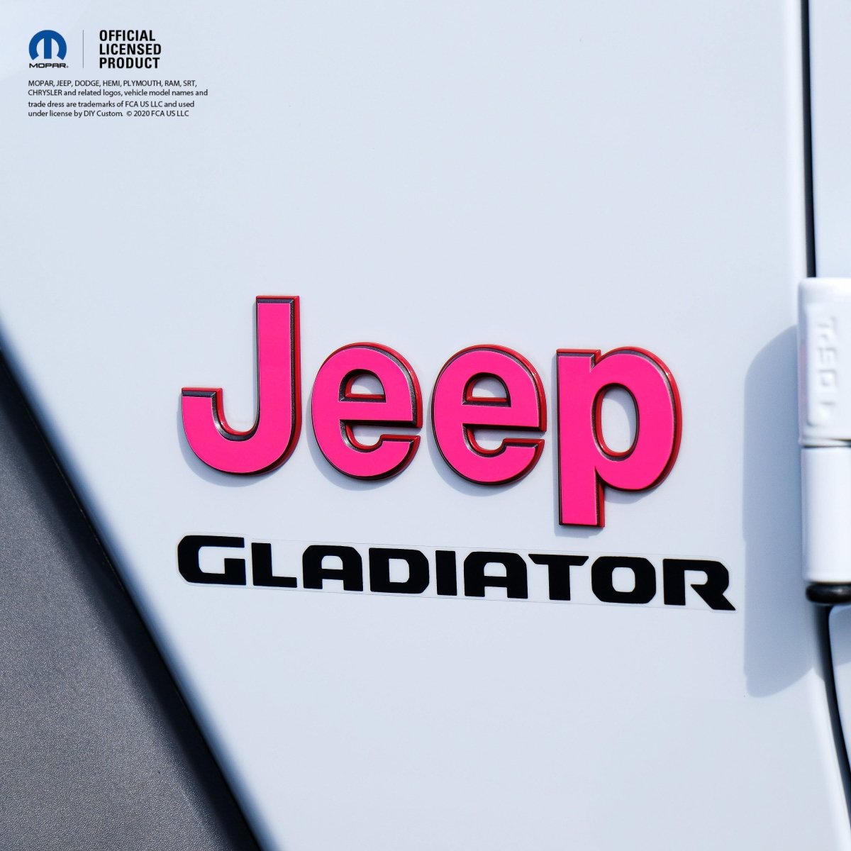 Jeep Emblem Overlay Decals Fluorescent Colors - Tiny Wrapz