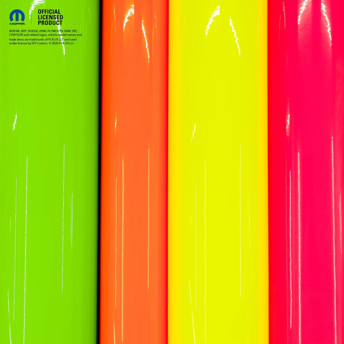Jeep Emblem Overlay Decals Fluorescent Colors - Tiny Wrapz