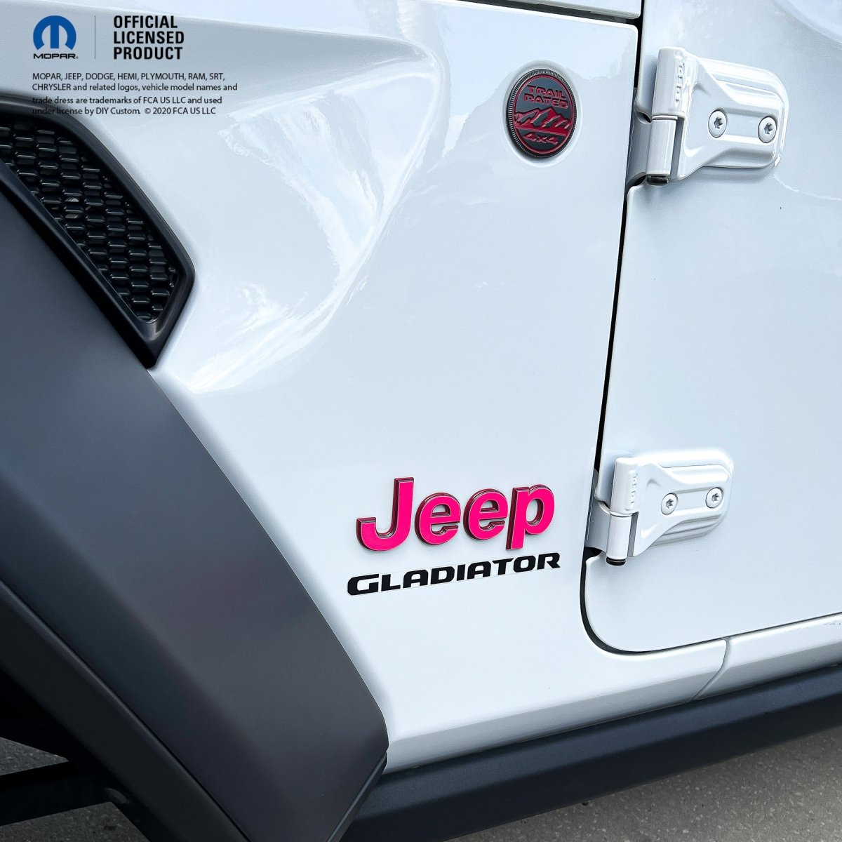 Jeep Emblem Overlay Decals Fluorescent Colors - Tiny Wrapz