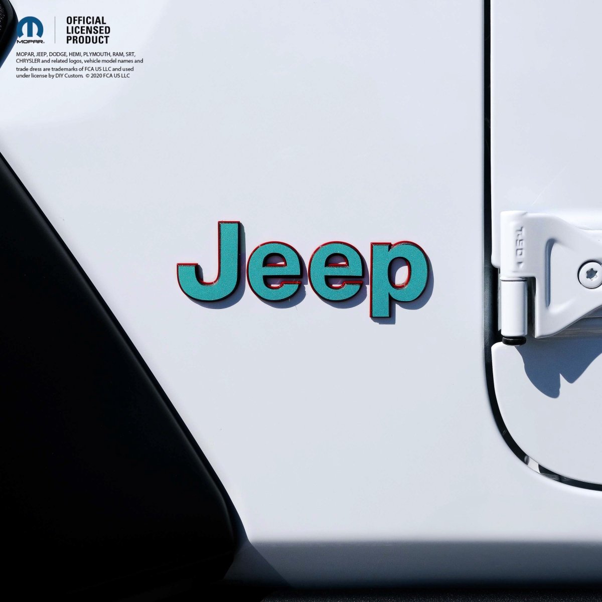 Jeep Emblem Overlay Decals Glitter - Tiny Wrapz