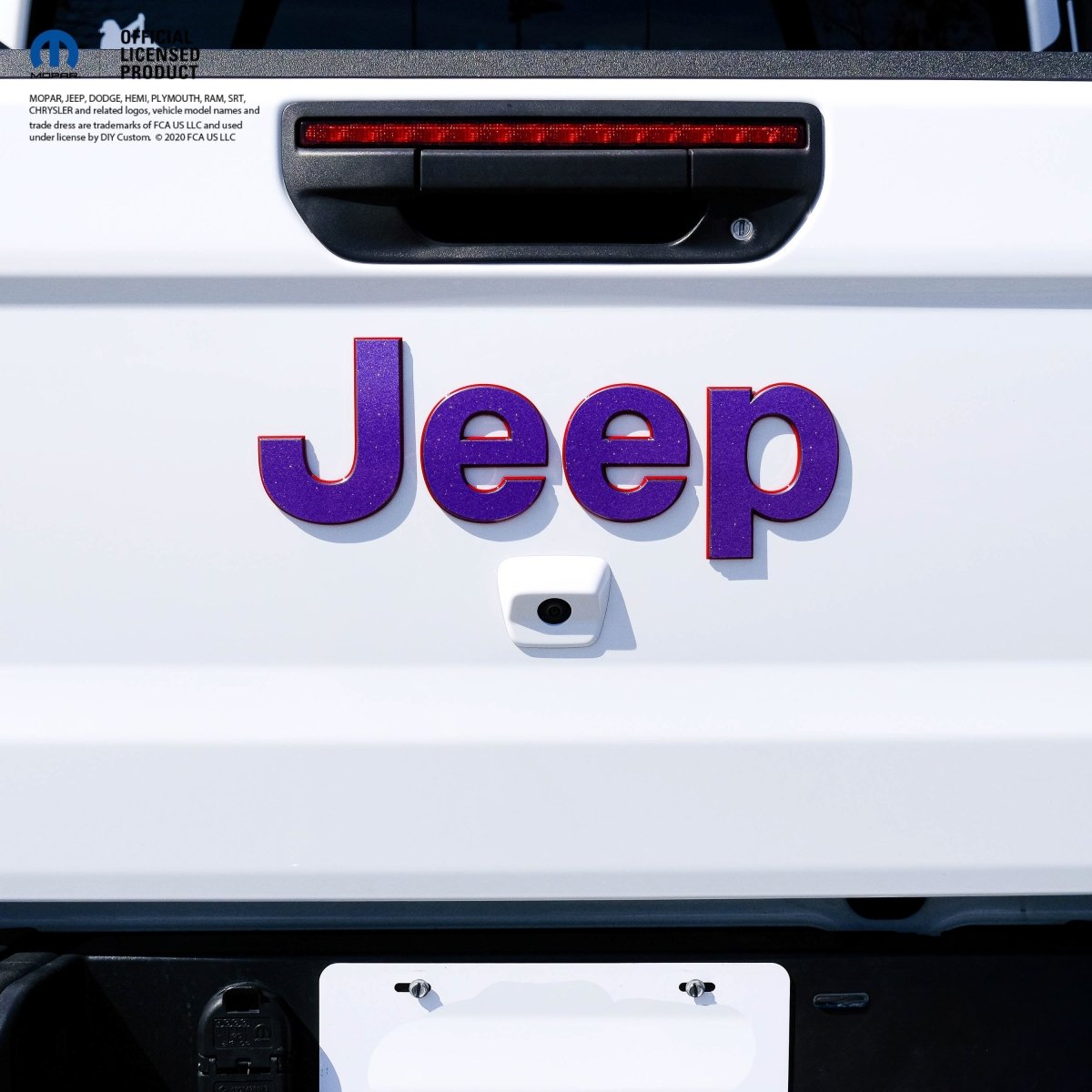 Jeep Emblem Overlay Decals Glitter - Tiny Wrapz