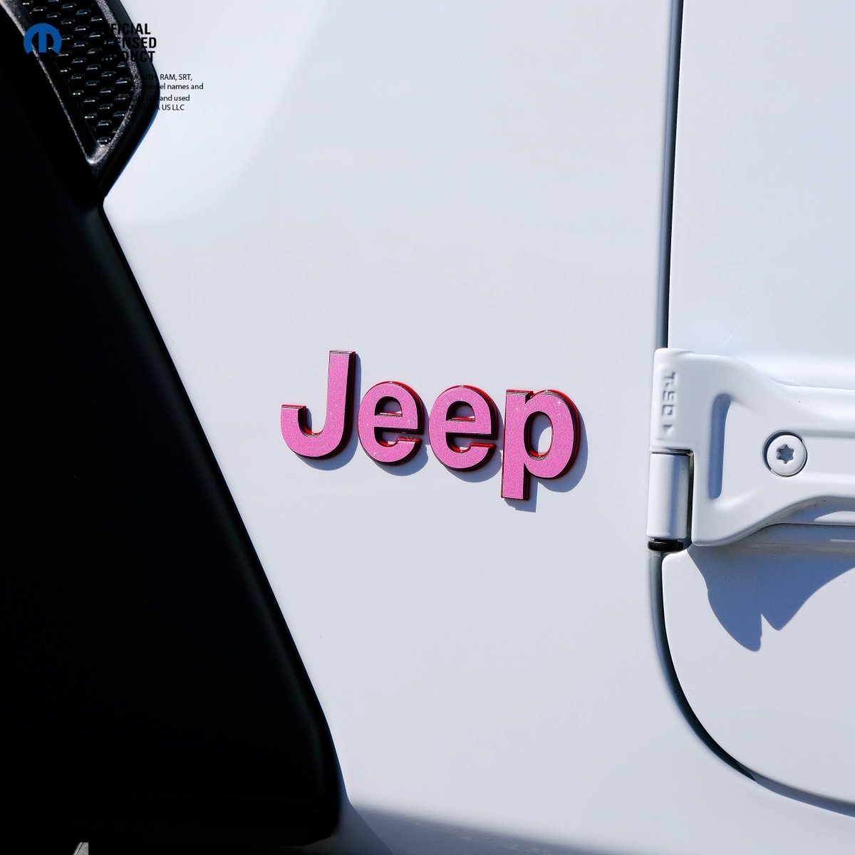 Jeep Emblem Overlay Decals Glitter - Tiny Wrapz
