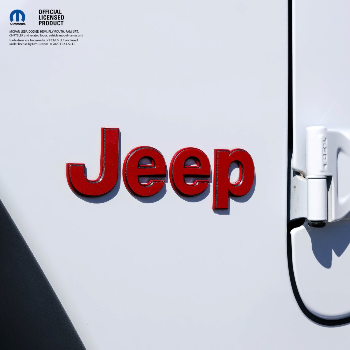 Jeep Emblem Overlay Decals Glitter - Tiny Wrapz