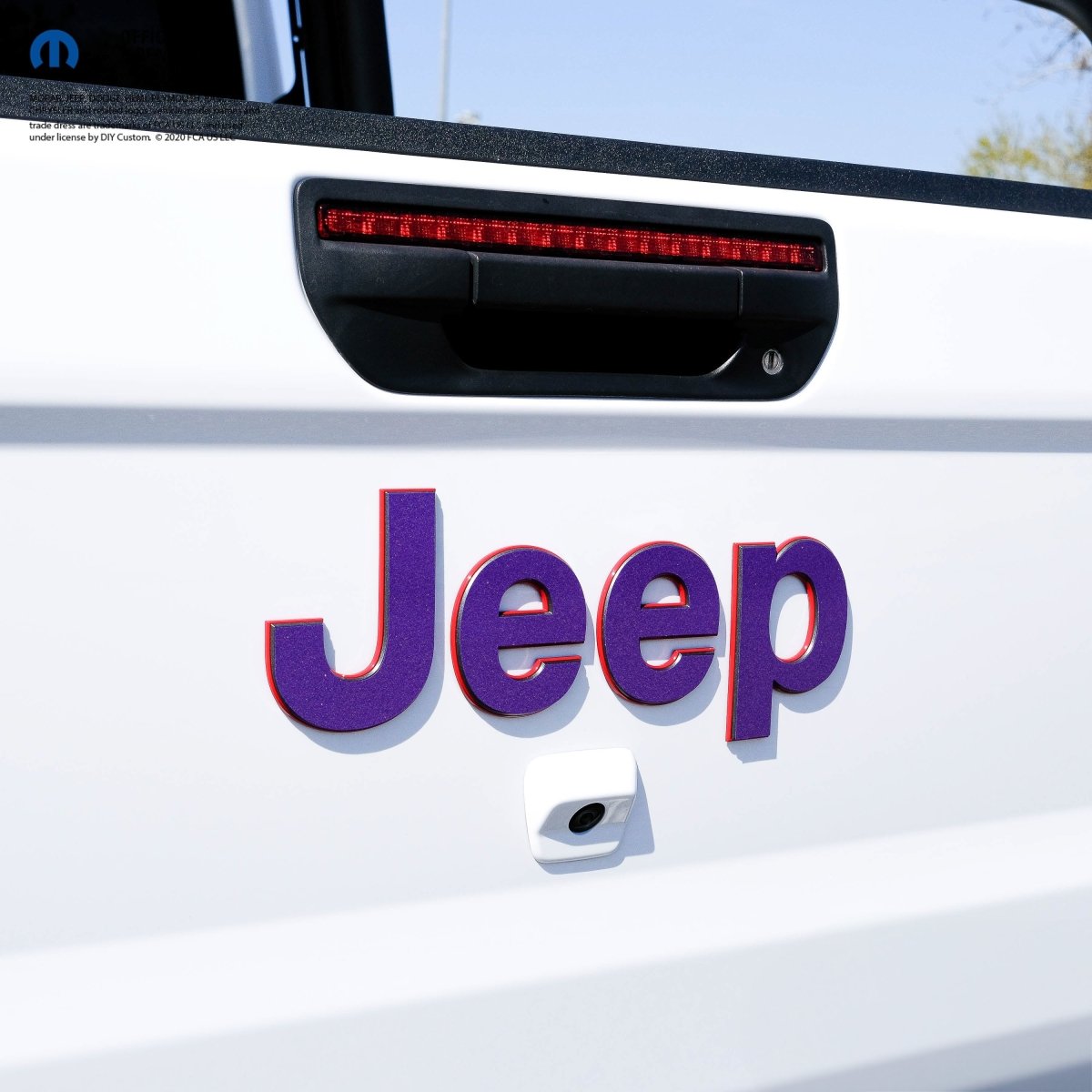 Jeep Emblem Overlay Decals Glitter - Tiny Wrapz