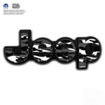 Jeep Emblem Overlay Decals - Grayscale Camo - Tiny Wrapz