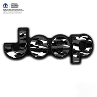 Jeep Emblem Overlay Decals - Grayscale Camo - Tiny Wrapz