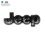 Jeep Emblem Overlay Decals - Grayscale Flames - Tiny Wrapz