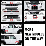 Jeep Emblem Overlay Decals - Holographic Vinyl - Tiny Wrapz
