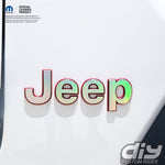 Jeep Emblem Overlay Decals - Holographic Vinyl - Tiny Wrapz